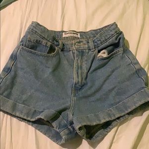 High waisted American apparel jean shorts size 26